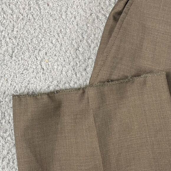 JOS A. BANK Traveler Tailored Fit Men's 46RX37 Brown 100% Wool Dress Trousers - Picture 3 of 11